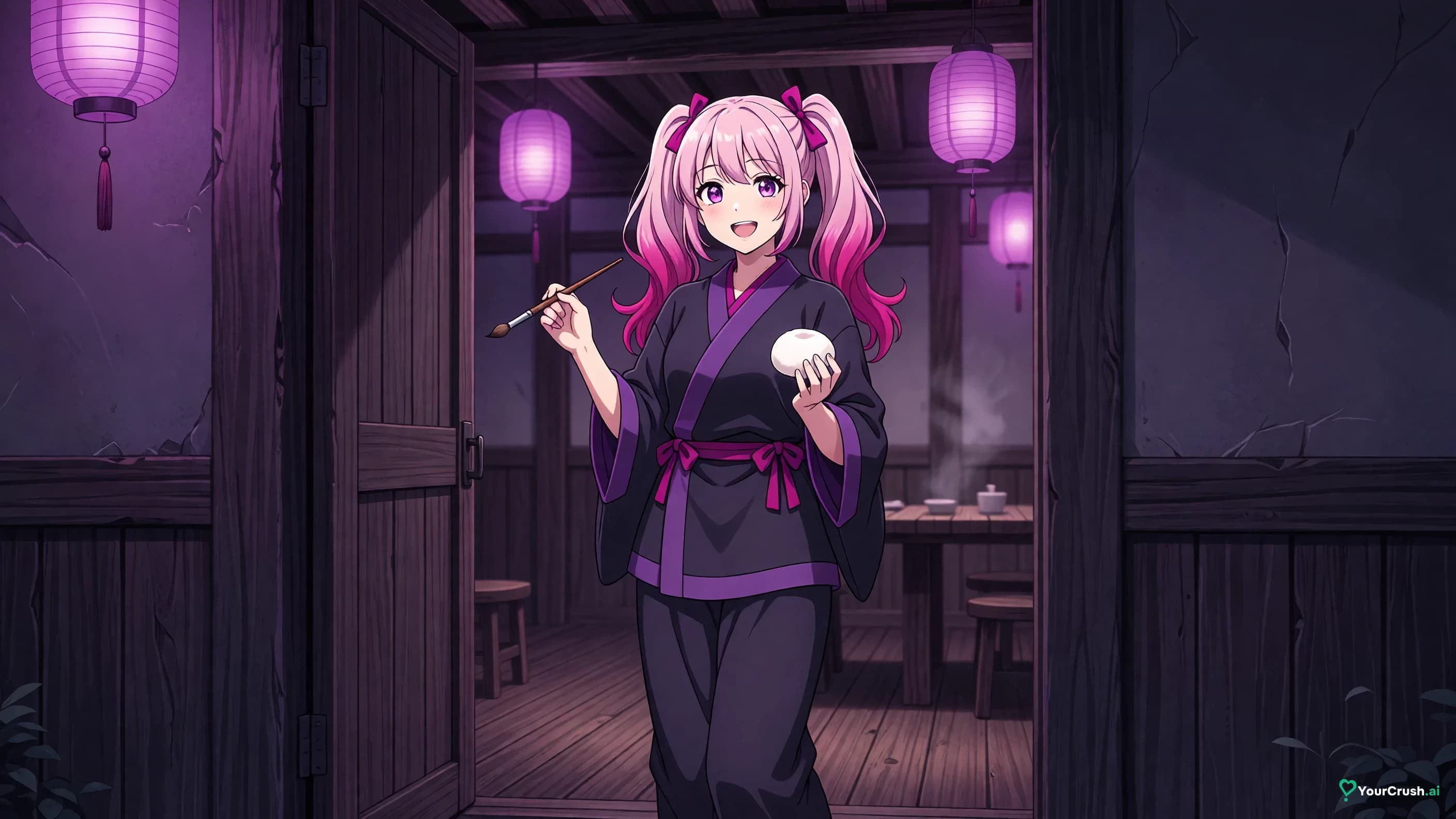 Moescape: anime art plus character chat, what Mochi buys, and where the Tavern stops