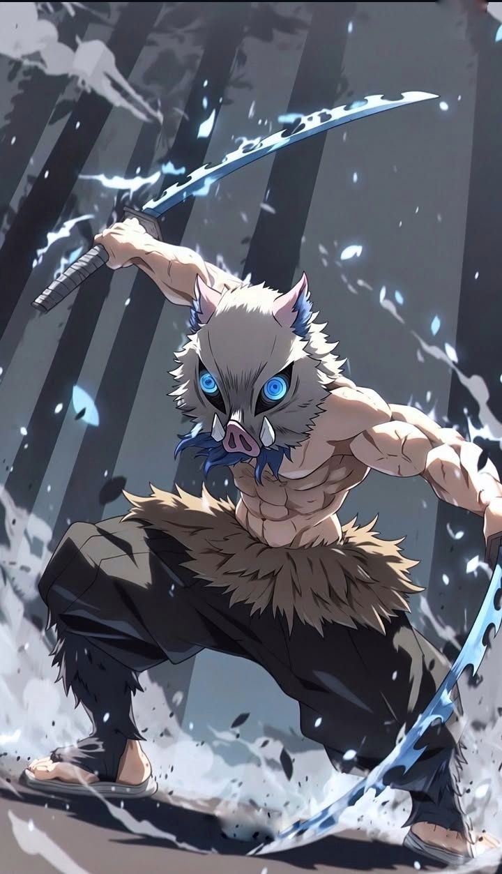 Inosuke Hashibira AI character from Demon Slayer