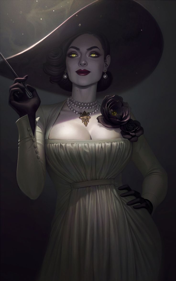 Lady Dimitrescu AI character from Resident Evil
