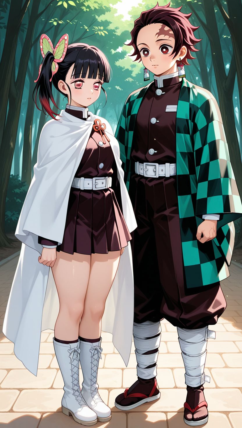 Tanjiro & Kanao AI character from Demon Slayer