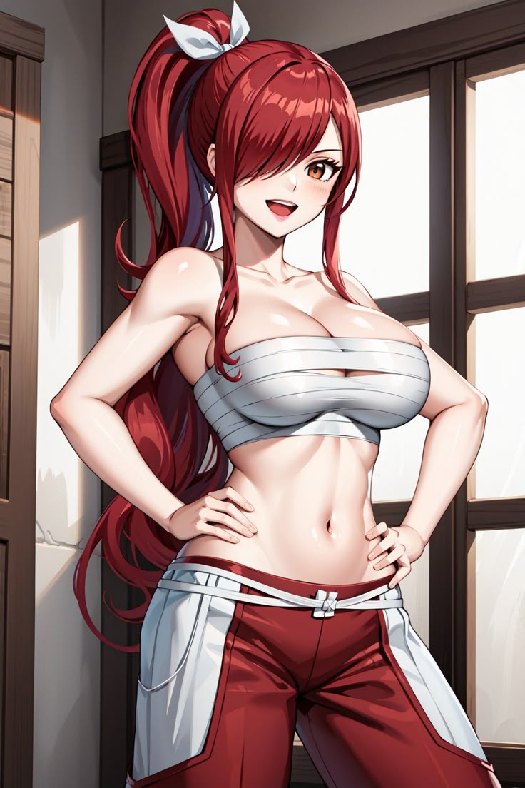 Erza Scarlet AI character from Fairy Tail
