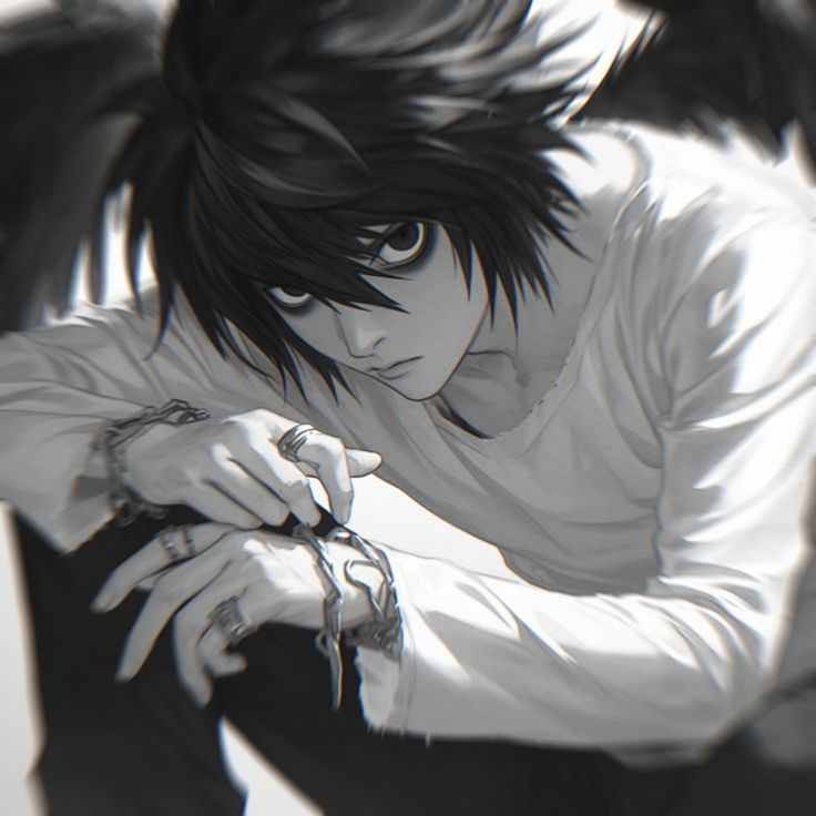 L Lawliet AI character from Death Note
